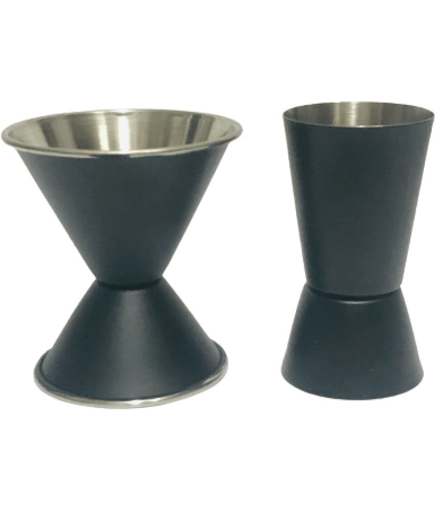 Black Stainless Steel Peg Measurer ( Pack of 2 )