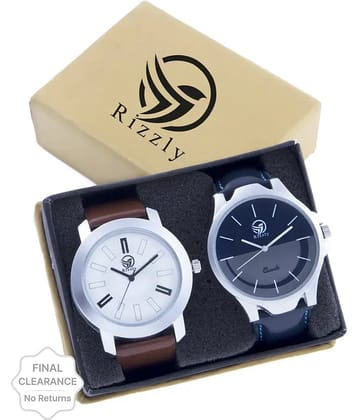 Septem Brown Leather Analog Men's Watch