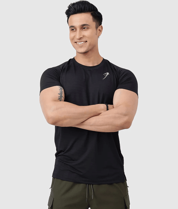 Fuaark Green Polyester Slim Fit Men's Sports T-Shirt ( Pack of 1 )