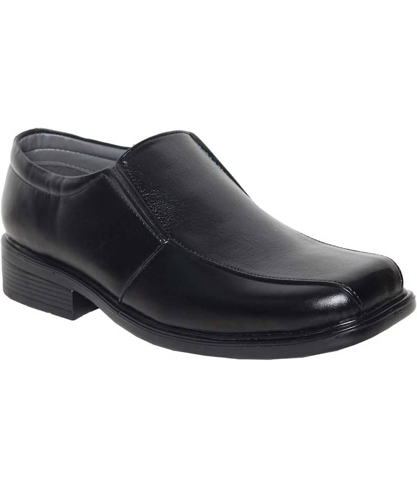 Leeport - Black Men's Slip On Formal Shoes