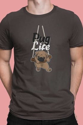 Round Neck T-Shirt (Men) - Pug Life (10 Colours)