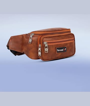 Torrento Travel Waist Bag P.U. Brown Waist Pouch
