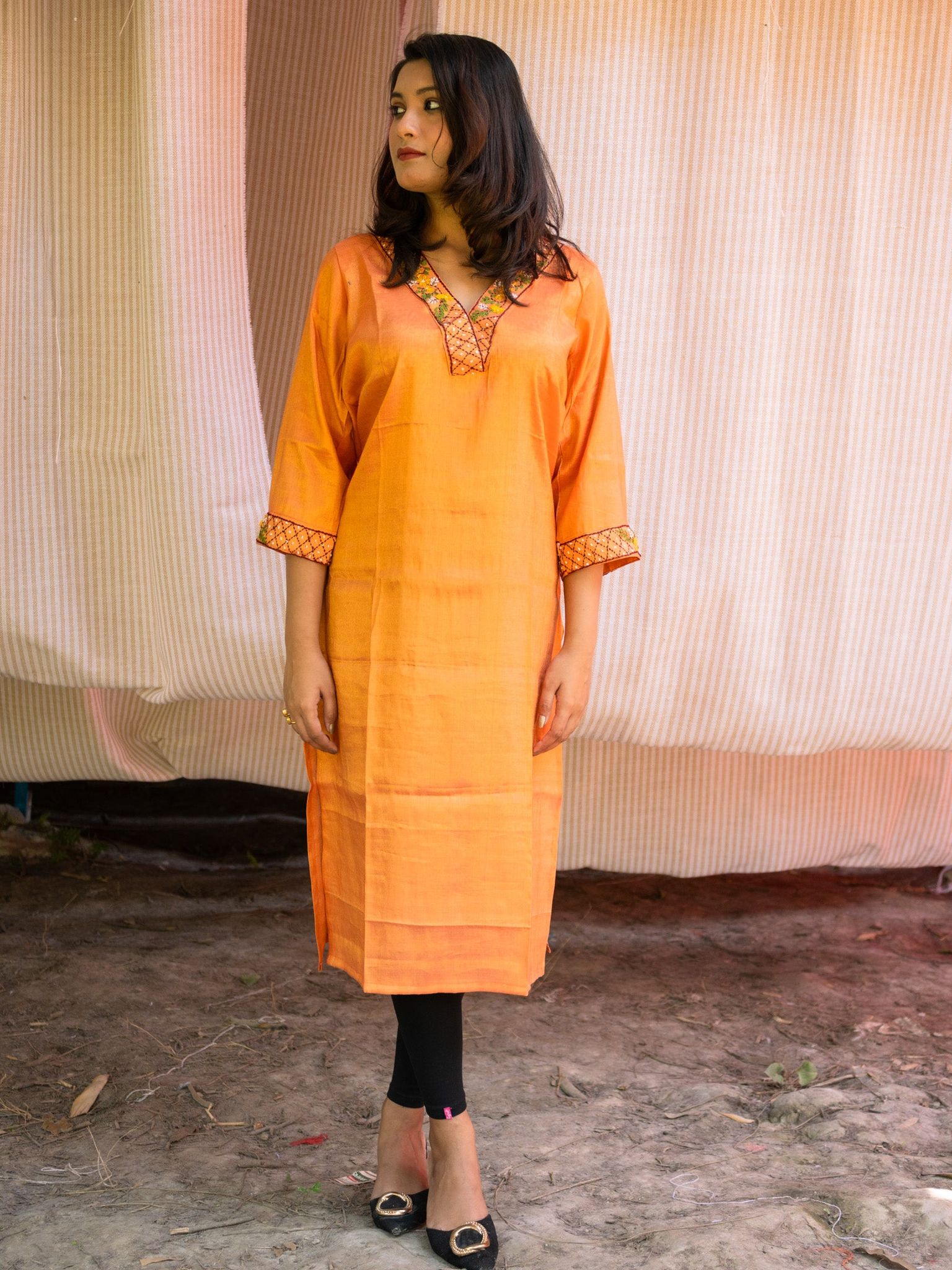 Makhmali Kurta-M