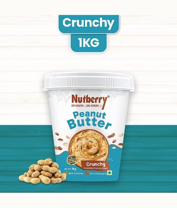Nutberry 1 kg Crunchy Nut Butter ( Pack of 1 )