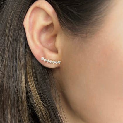 Stellar 18k Gold Plated Stud Earrings