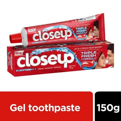 Closeup Everfresh+ Anti-Germ Gel Toothpaste Red Hot 150 g