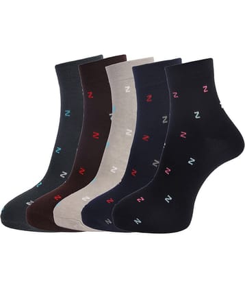 Dollar Socks Multi Casual Ankle Length Socks Pack of 5