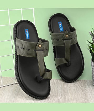 Karsun Olive Men's Thong Flip Flop