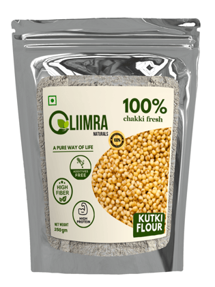 Liimra Naturals Millet Kutki Flour - High Fiber, Protein-Packed, Low GI, Gluten-Free Carbohydrate Replacement, 100% Chakki Fresh Flour (Pack of 2 X 250 Gram Each) - 500 gm