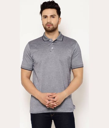 EPPE Pack of 1 Cotton Regular Fit Solid Half Sleeves Men's Polo T Shirt ( Silver )