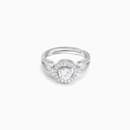 Silver Stark Flower Ring