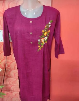 Embroidery work kurti