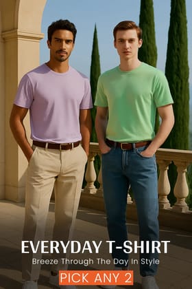 Pick Any 2 - Men Everyday T-shirt Combo-S