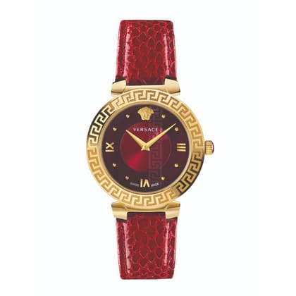 Versace Women 35 mm Size Red Dial Analog Watch- V16080017-Red
