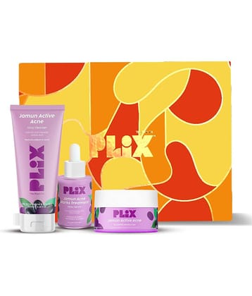 The Plant Fix Plix Jamun Skin Care Gift Box for Reducing Acne Mark, Cleanser, Serum & Moisturizer (3 Items in the set)