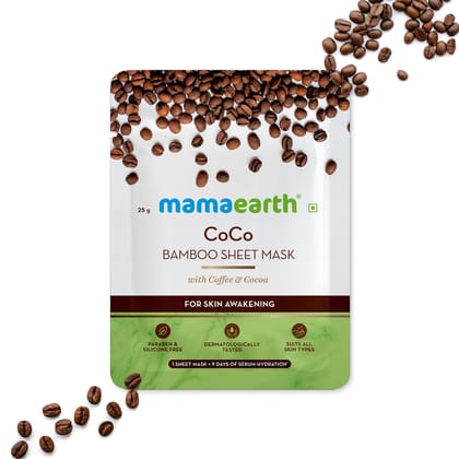 Mamaearth Coco Bamboo Sheet Mask-25g