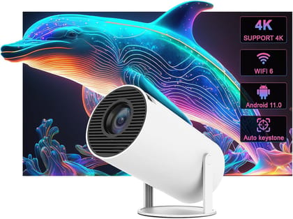 BIGASUO Andriod 5G WiFi Projector Home 4K Support 1080P Smartphone Full HD Portable Builtin YouTube Other Apps Auto Keystone 4000 Lumens 200" Screen Compatible 4K TV Stick BIGASUO Andriod 5G WiFi Projector Home 4K Support 1080P Smartphone Full HD Portabl