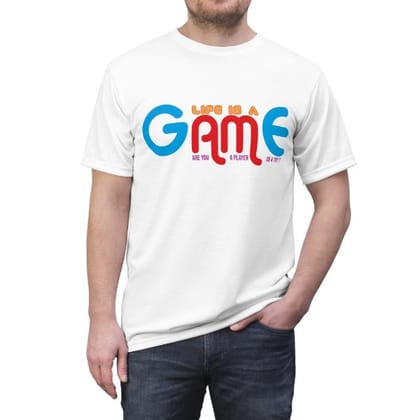 Game Design Premium Cotton T-Shirts with Bold Graphic DTF Prints-XXL (White)