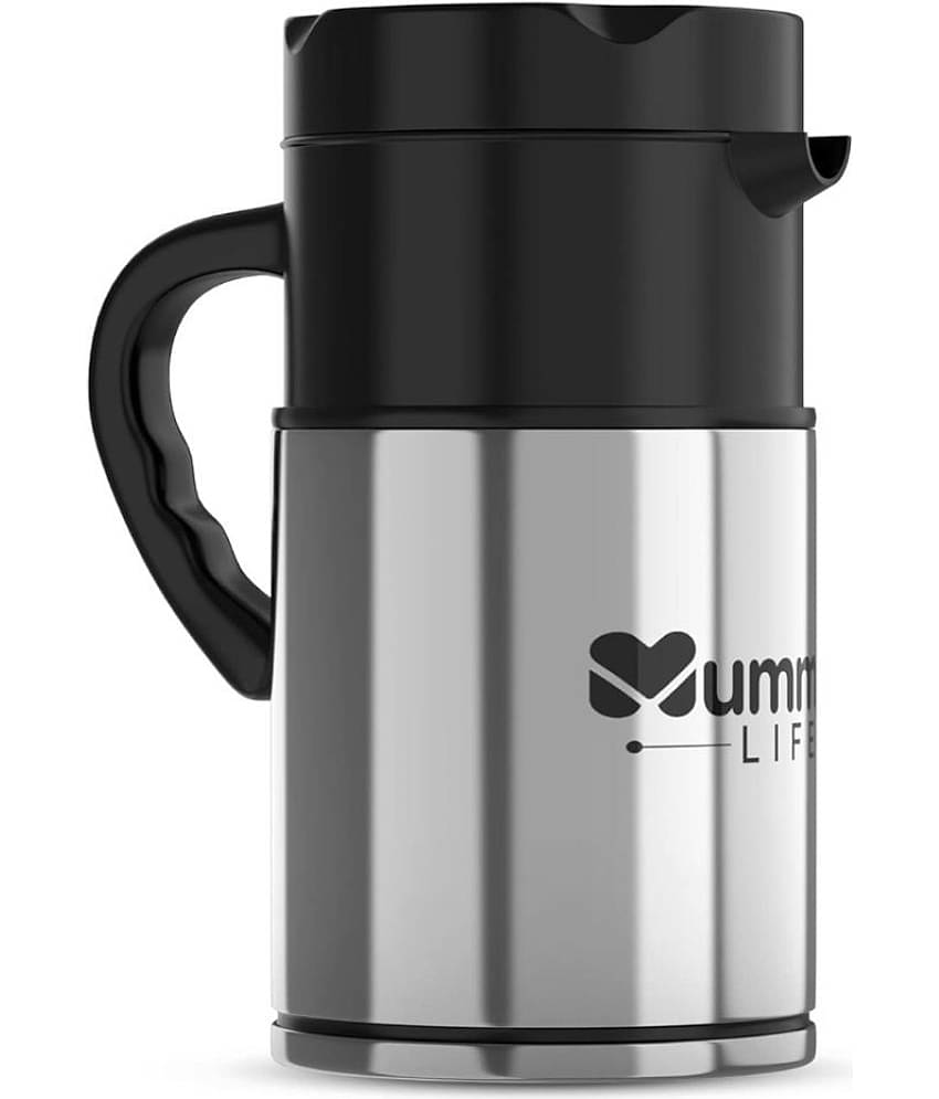 Mumma's Life Flask 1200 ML Silver Steel Flask ( 1200 ml )