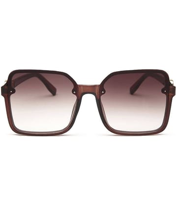 YourSpex - Brown Square Sunglasses Pack of 1