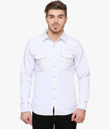 Kuons Avenue - Blue Denim Slim Fit Men's Casual Shirt ( Pack of 1 )