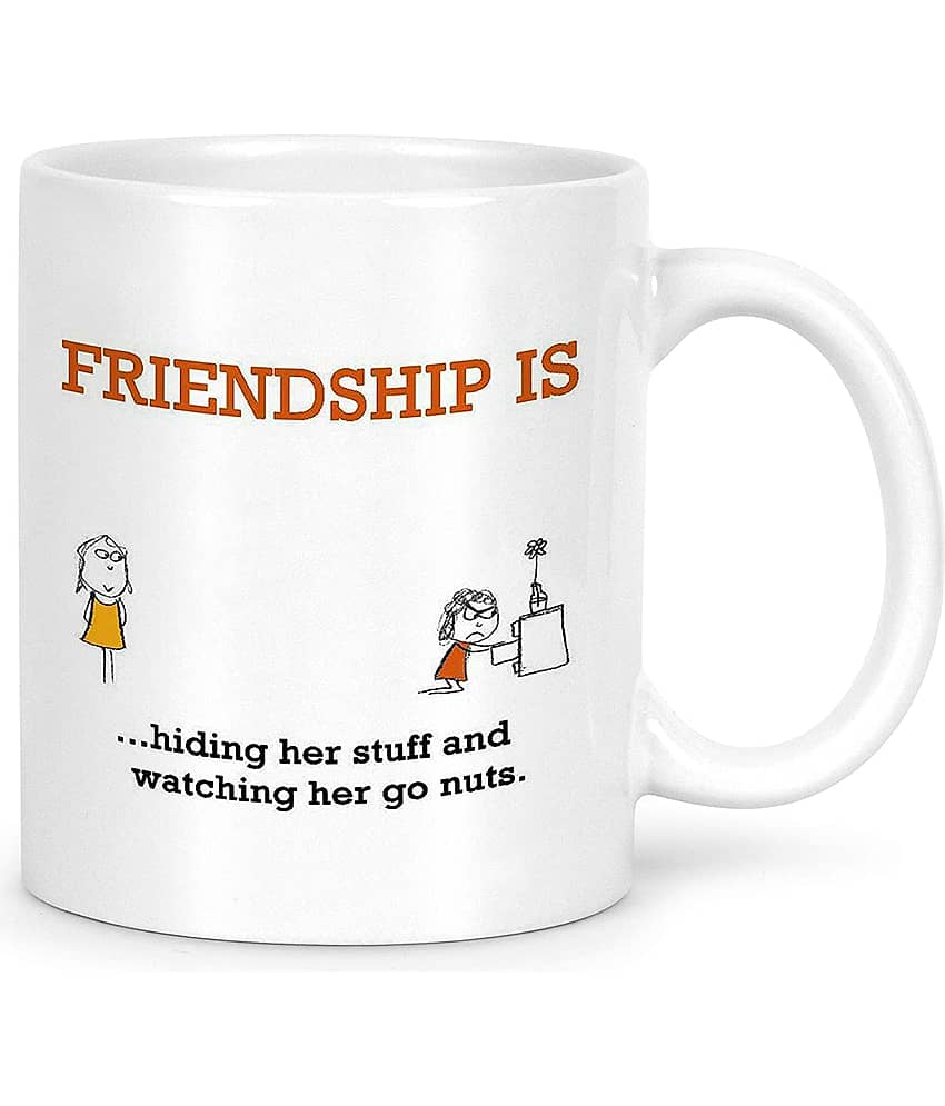 Idream Quote Printed Ceramic Coffee Mug 1 Pcs 330 mL