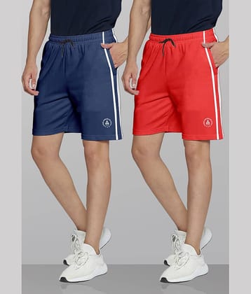 Ardeur Multi Cotton Blend Men's Shorts ( Pack of 2 )