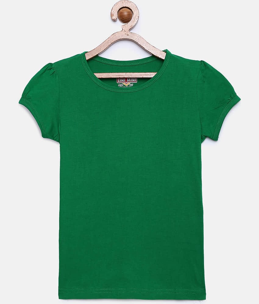 Sinimini Pack of 1 Girls 100% Cotton T-Shirts ( Multi )