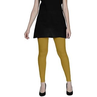 SHE PURE LUXURY WEAR Ankle Length  Ethnic Wear Legging  (Gold, Solid)