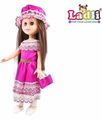 Cute Girl Doll in Western Dress with Accessories Suitable for kids 714