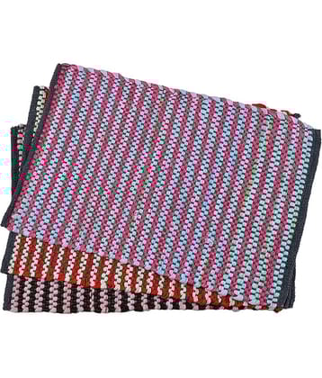 AMRO Beautility Needs - Anti-skid Cotton Door Mat ( 40 X 60 cm ) Set of 3 - Multi