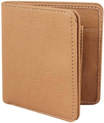 Classic World PU Solid Men's RFID Wallet With 8 Slots For Card ( Tan , Pack of 1 )