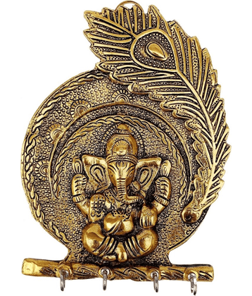 VARKAUS Gold Brass Key Holder - Pack of 1