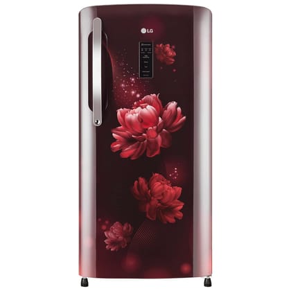 LG 204 L 4 Star Direct-Cool Inverter Single Door Refrigerator ( GL-B211CSCY, Scarlet Charm, Smart Connect & Fast Ice Making, 2022 Model) Scarlet Charm