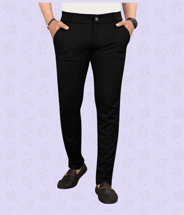 ikigai Black Lycra Men's Trackpants ( Pack of 1 )