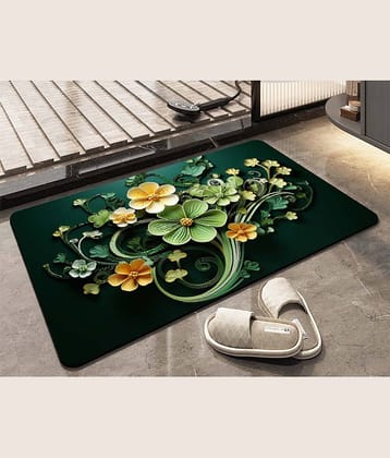 mahek accessories Set of 1 Anti-skid Rubber Door Mat ( 60 X 40 cm ) Multi