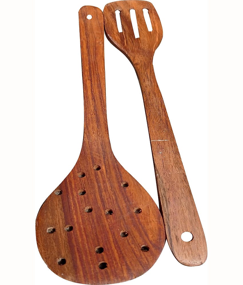 SWH 2 Pcs Wooden Cutlery Set
