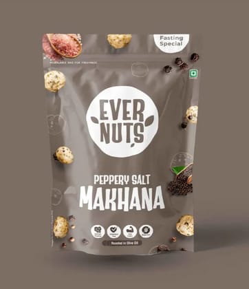 Peppery Salt MakhanaCrispy makhana seasoned with peppery salt, perfect for savoury snacking and bold flavour cravings. Peppery Salt MakhanaCrispy makhana seasoned with peppery salt, perfect for savoury snacking and bold flavour cravings.