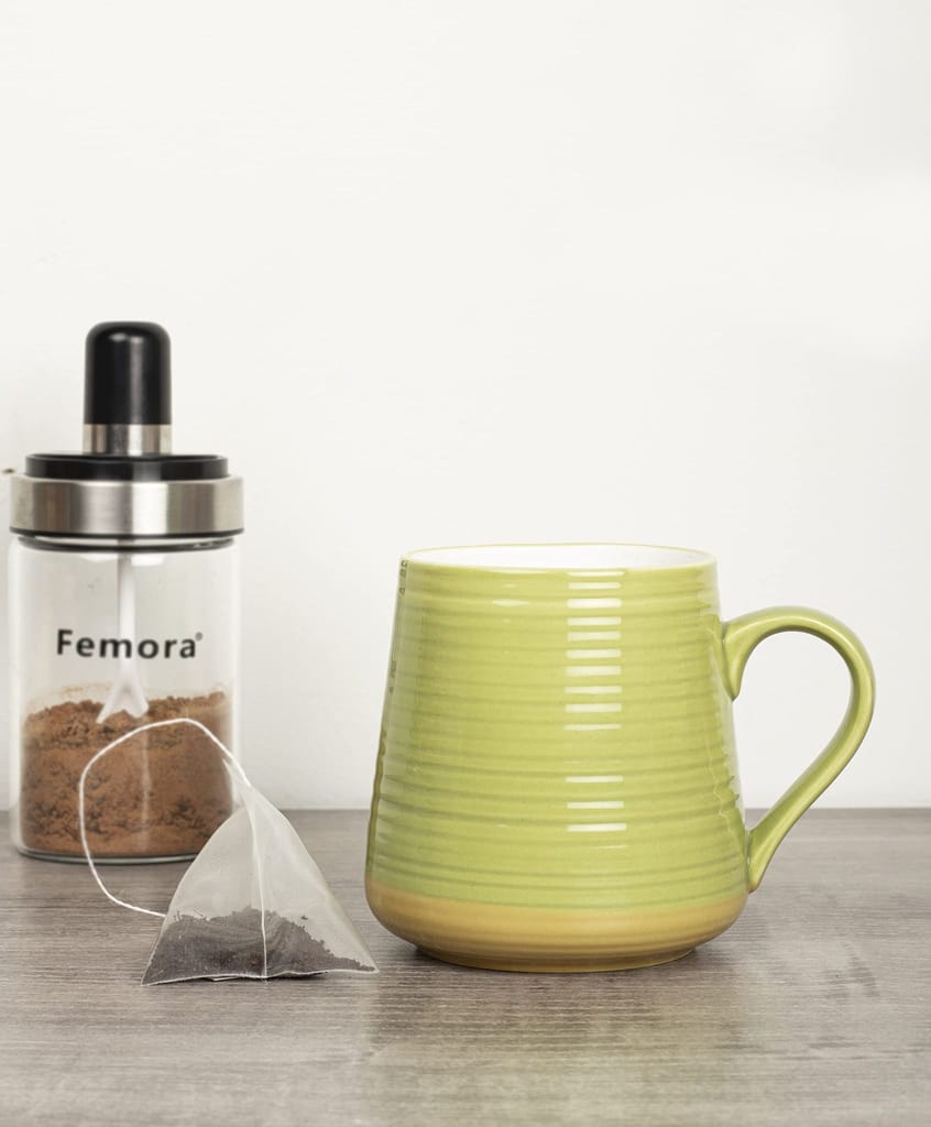 Femora Solid Green Coffee Mug-300 ML