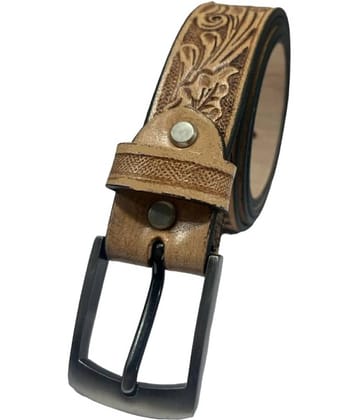 ULTIFAB - Brown Leather Men's Casual Belt ( Pack of 1 )