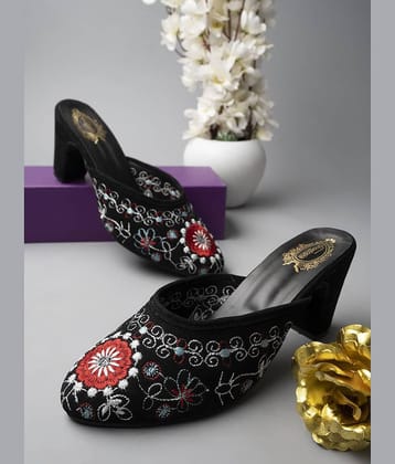 Shoetopia - Black Women's Mules Heels