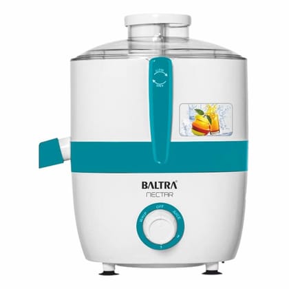 BALTRA Nectar Juicer Mixer Grinder 550 Watt with 3 Speed Control, Large Pulp Container, Durable & Lightweight Mixer for Juice, Low Noise & Overload Protector, FR Grade Switch (2 Year Warranty)