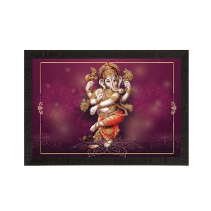 Lord Ganesha Satin Matt Texture UV Art Painting