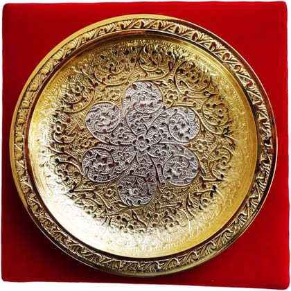 Decorative Plate Kolar 2 tone - 4.8*4.8*0.5 inch (B105)