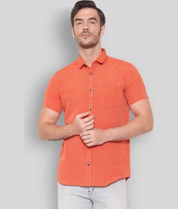 Latest Chikan - Orange Cotton Blend Regular Fit Men's Casual Shirt (Pack of 1)