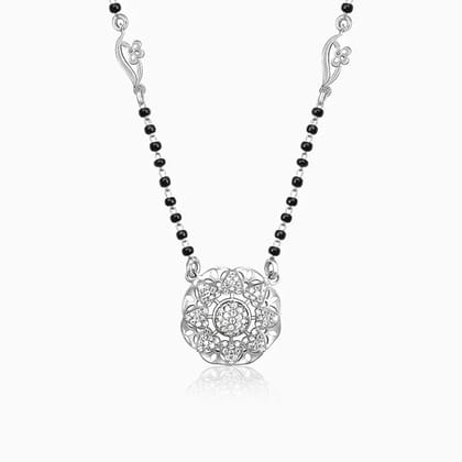 Anushka Sharma Silver Sparkles Mangalsutra