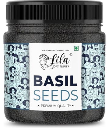 LILA DRY FRUITS Premium Basil Seeds 1kg Raw Organic Sabja Seed Rich in Protein & Minerals