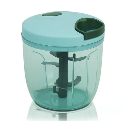 Manual Food Chopper Hand-Powered Vegetable Chopper With 3 Stainless Steel Blades, Easy Pull Cord Design, 900Ml Capacity, Ideal For Onion, Garlic, Nuts,&More Heavy Duty (Dori Chopper 900 ml)