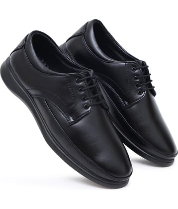 SHUAN Black Men's Derby Formal Shoes