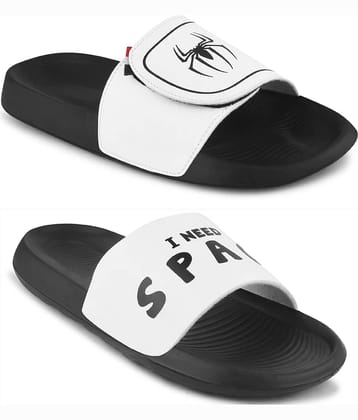 Q tick White Men's Slide Flip Flop